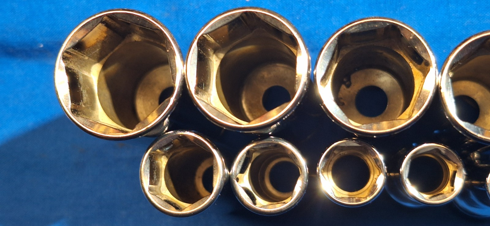 Snap On 11 pc 3/8″ Drive 6-Point SAE DEEP Socket Set 7/8″ – 1/4″ 211SFSY NEW !!