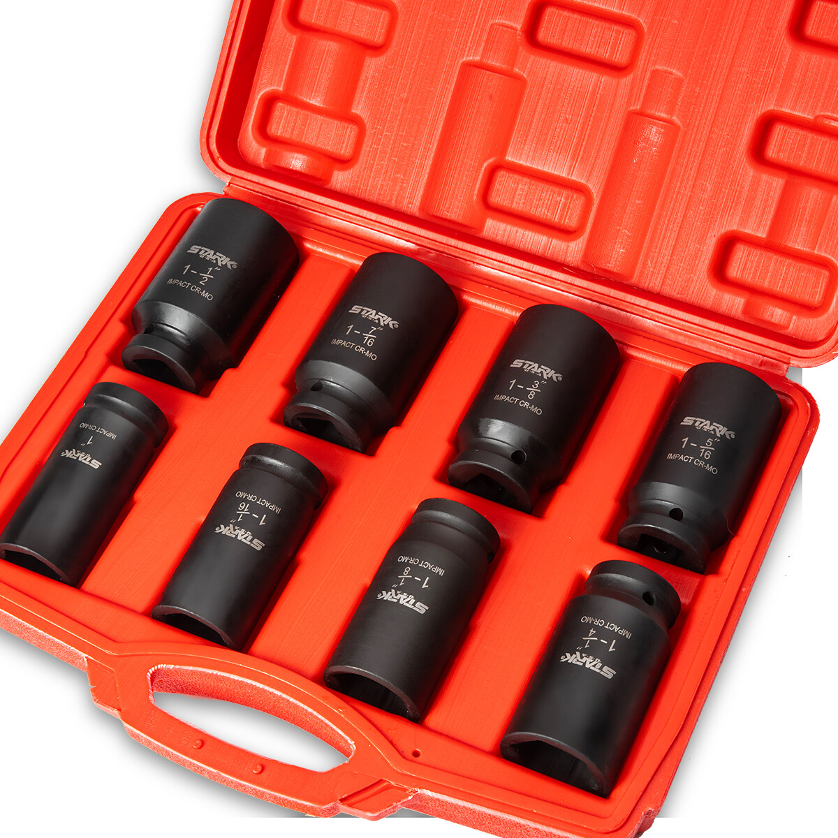 XtremepowerUS 9pc SAE Deep Impact Socket 3/4″ inch Dr Standard 1″ – 1-1/2″ inch