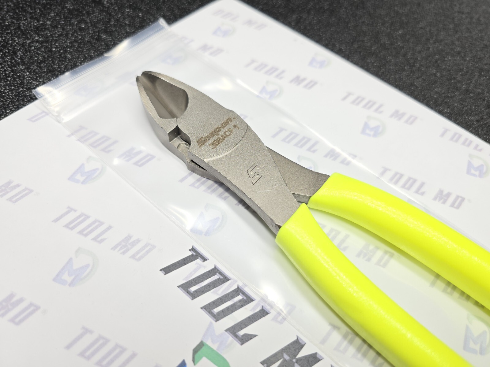 Snap-on Tools NEW HI-VIZ YELLOW 8″ High Leverage Diagonal Cutter Pliers 388ACF