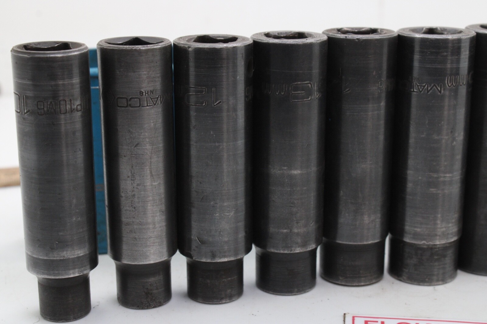 Matco CDP10M6-CDP21M6 10- 21mm 1/2″ Drive 11 Pc 6 Point Deep Impact Socket USA