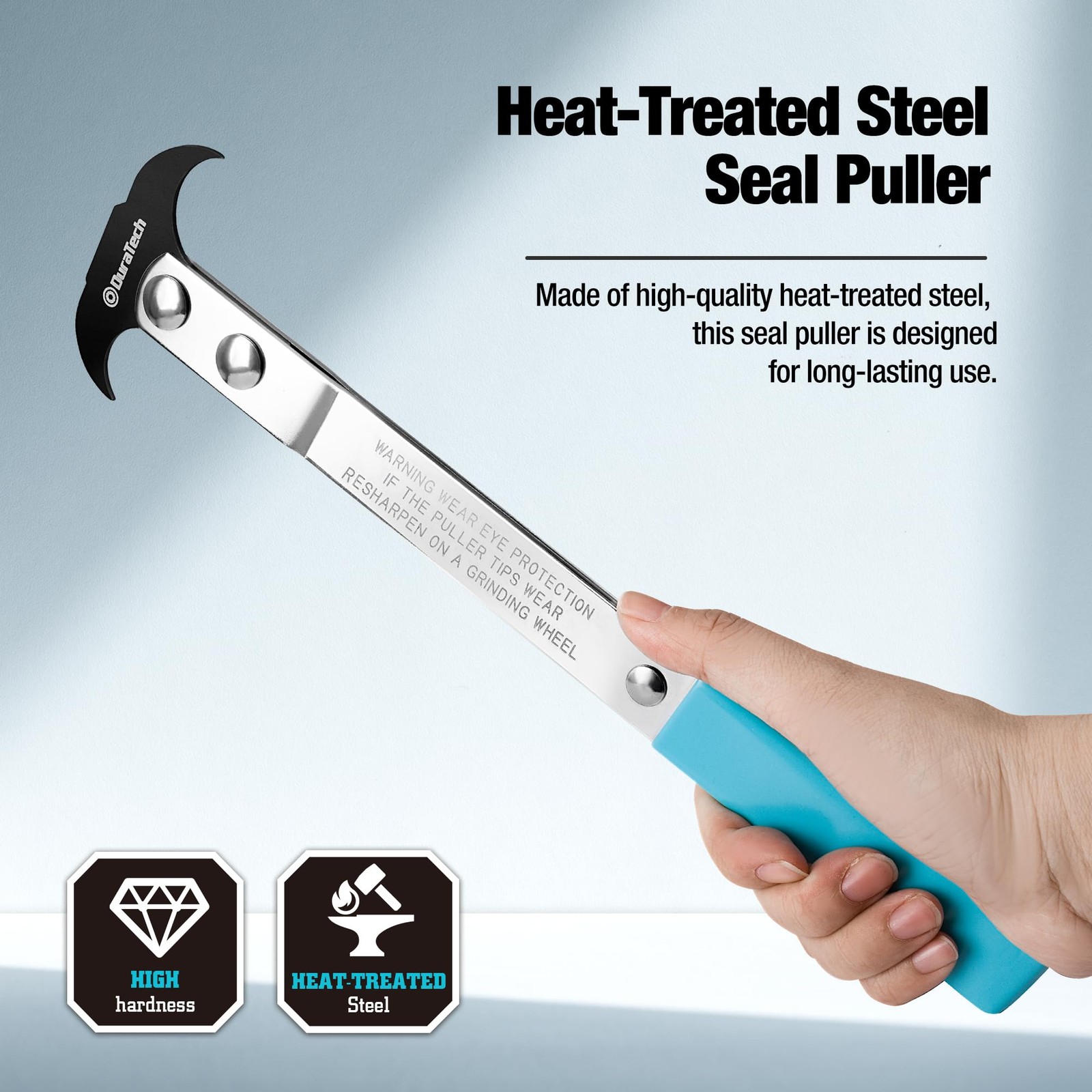 DURATECH Seal Puller, Removal Tool with Heat-Treated Steel, Blue
