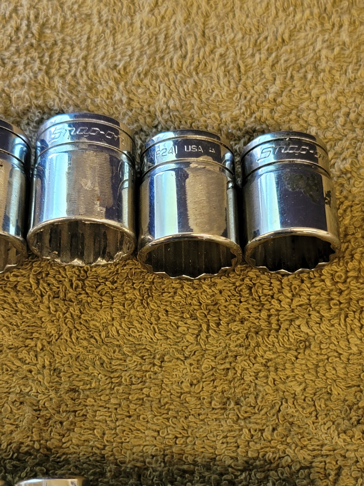 12 Snap-on F301 281 Socket Set 3/8″ Drive Sae 15/16 7/8 13/16 3/4 5/8 1/2 1/4″