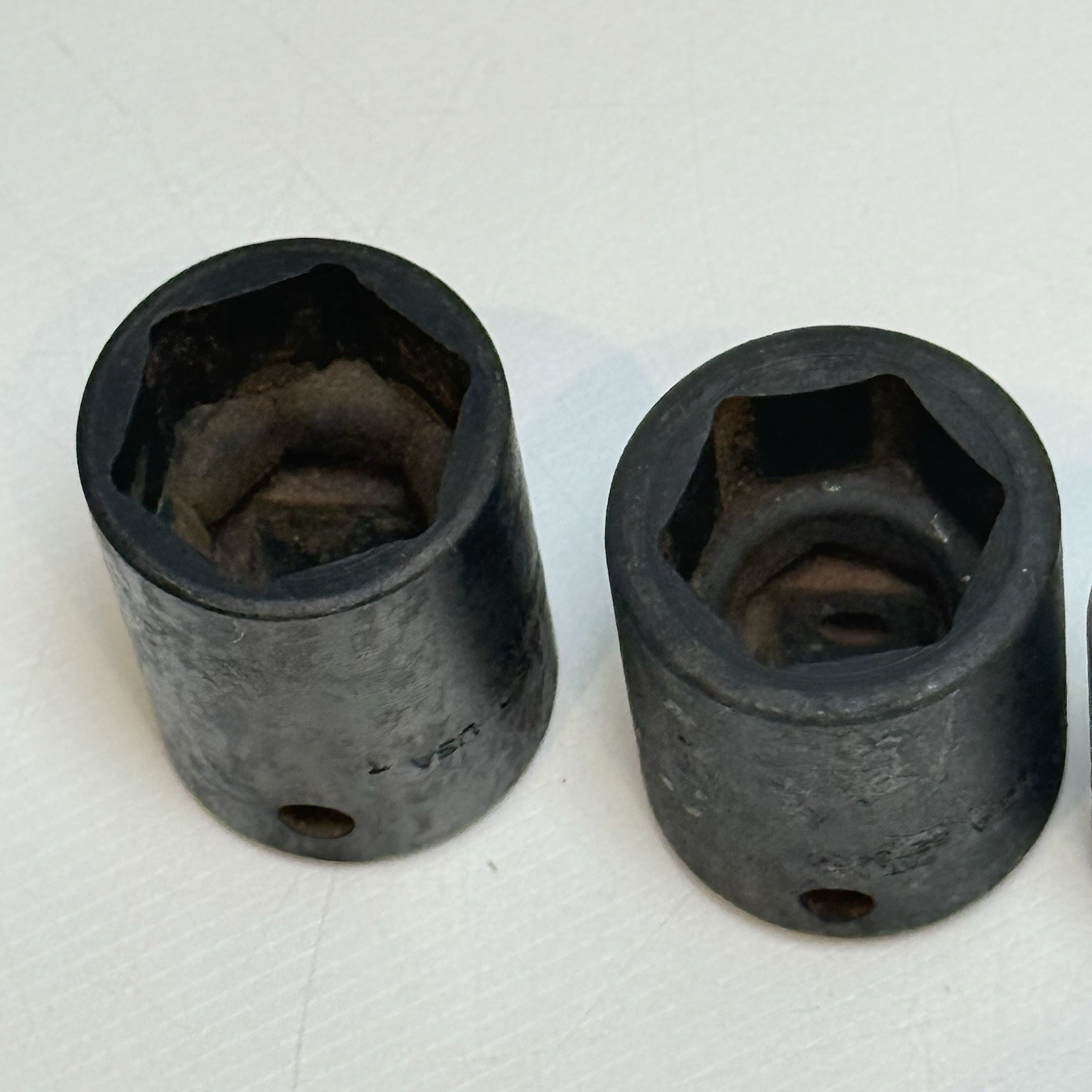 Snap On 1/2″ Drive 7/8″ 13/16″ 11/16″ 7/16” 3/8” Shallow Impact Sockets Lot of 5
