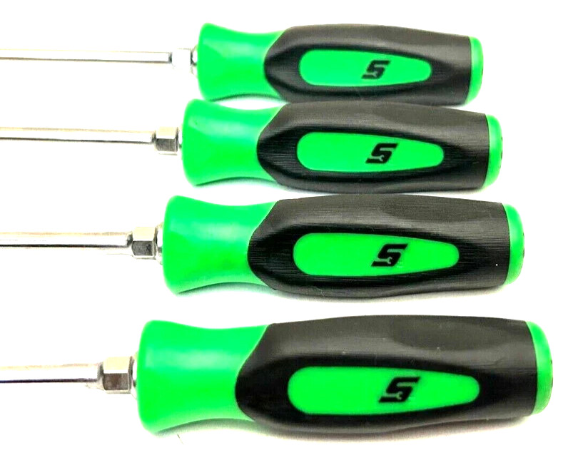 New Snap-on™ SGTX40BG 4-Piece Green Soft Grip Mini Torx Screwdriver Set