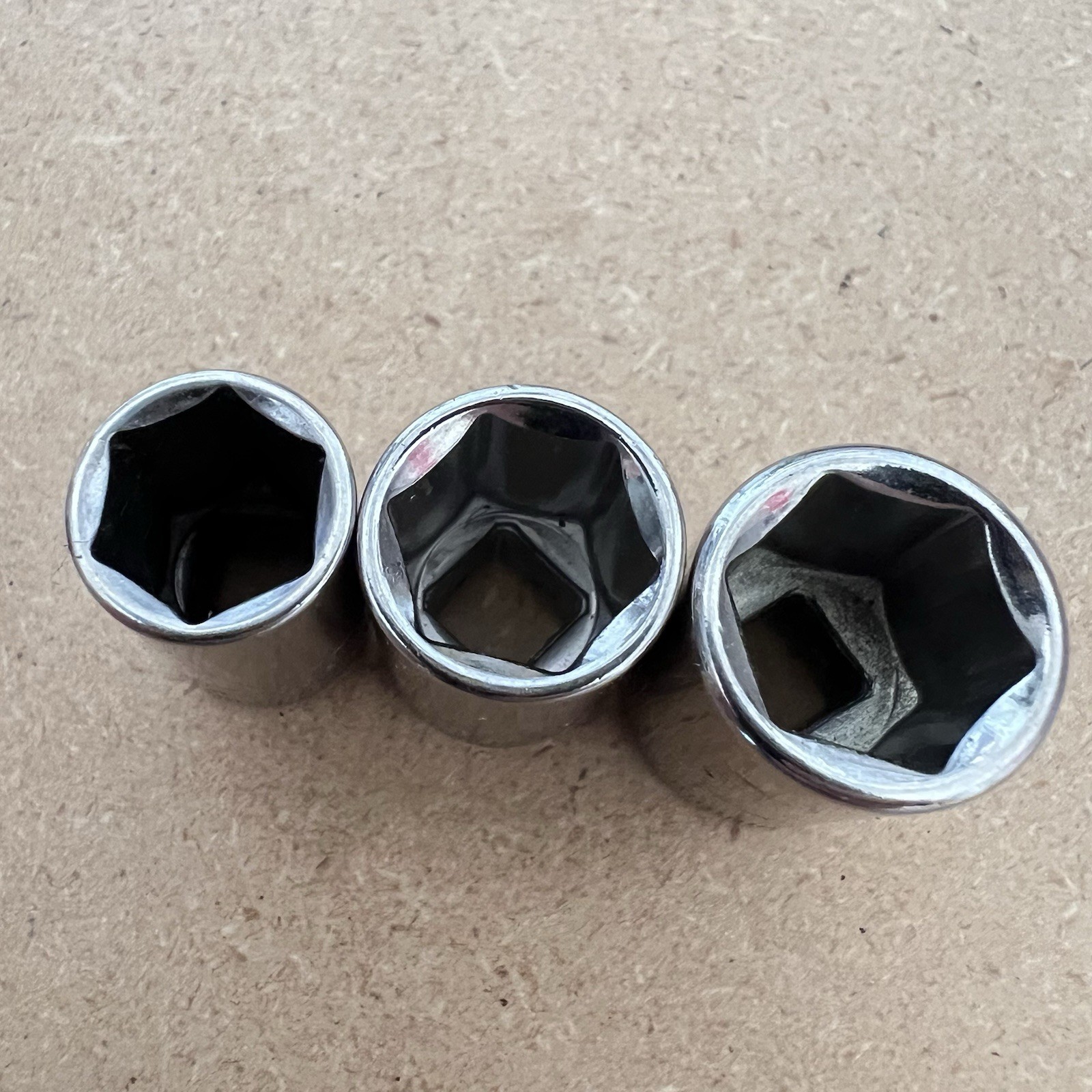 Craftsman 1/4″ Drive Metric Sockets 4mm-7mm & 10mm-12mm 6 Pt 7 Pc G USA NICE!