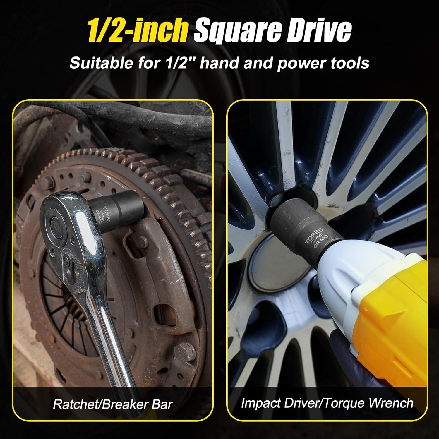 Durable 6-Piece Stripped Lug Nut Extractor Set | Perfect for Auto Repairs
