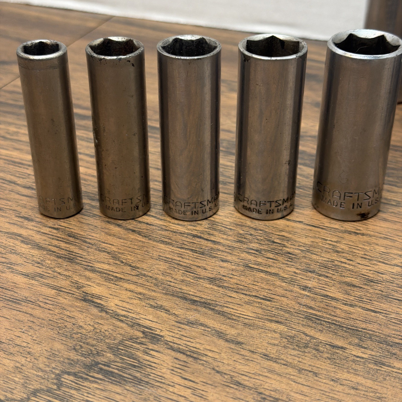 36x CRAFTSMAN Socket Lot SAE – 6pt 12pt – 1/2 1/4 Drive Asst Size Most Made USA