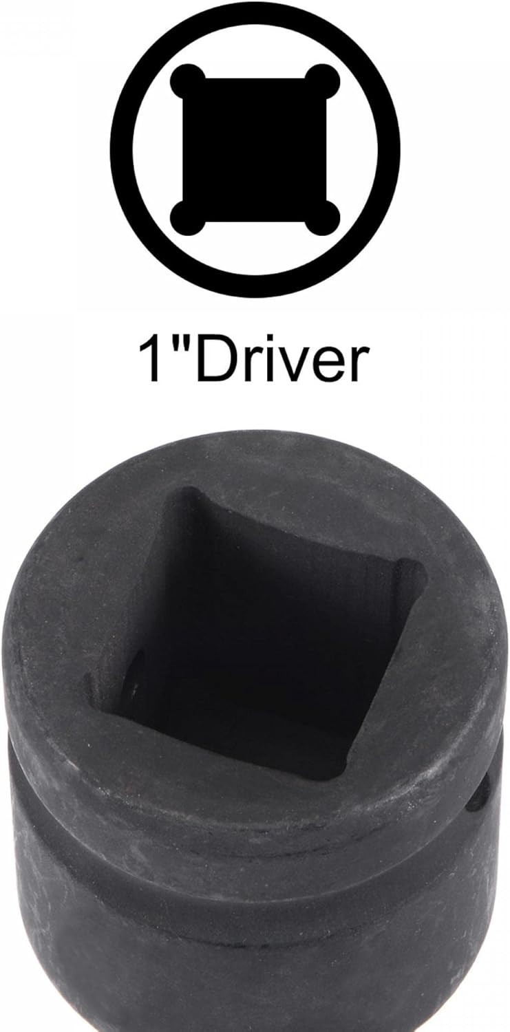 uxcell 27mm Impact Hex Bit Socket, 1″ Drive 102mm Length CR-MO Steel Metric Size