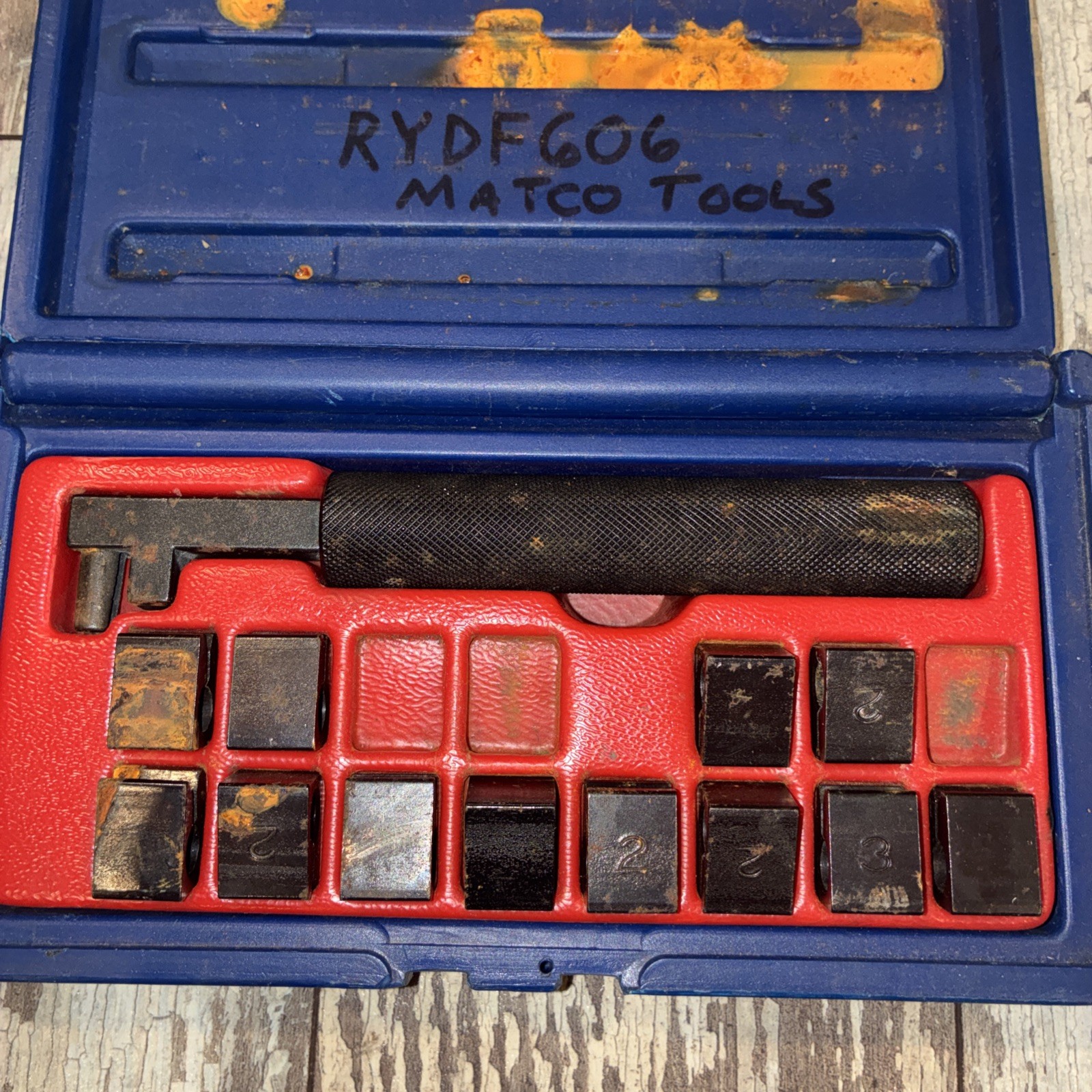 Matco RYDF606 Vintage Auto Body Work Metal Clamp Set Gmelin Moll German Rare!