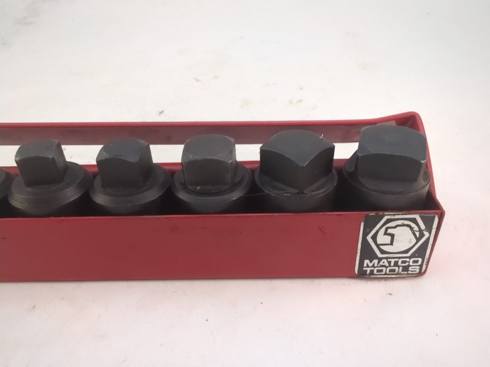 8 Pc. Matco 1/4″-5/8″ SAE 1/2″ Drive Square External Drain Plug Socket Set