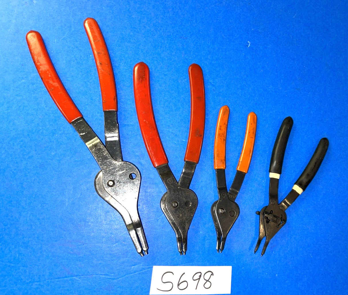 MAC TOOLS 4 PIECE CONVERTIBLE STRAIGHT SNAP RING PLIERS ONE OF EACH SIZE