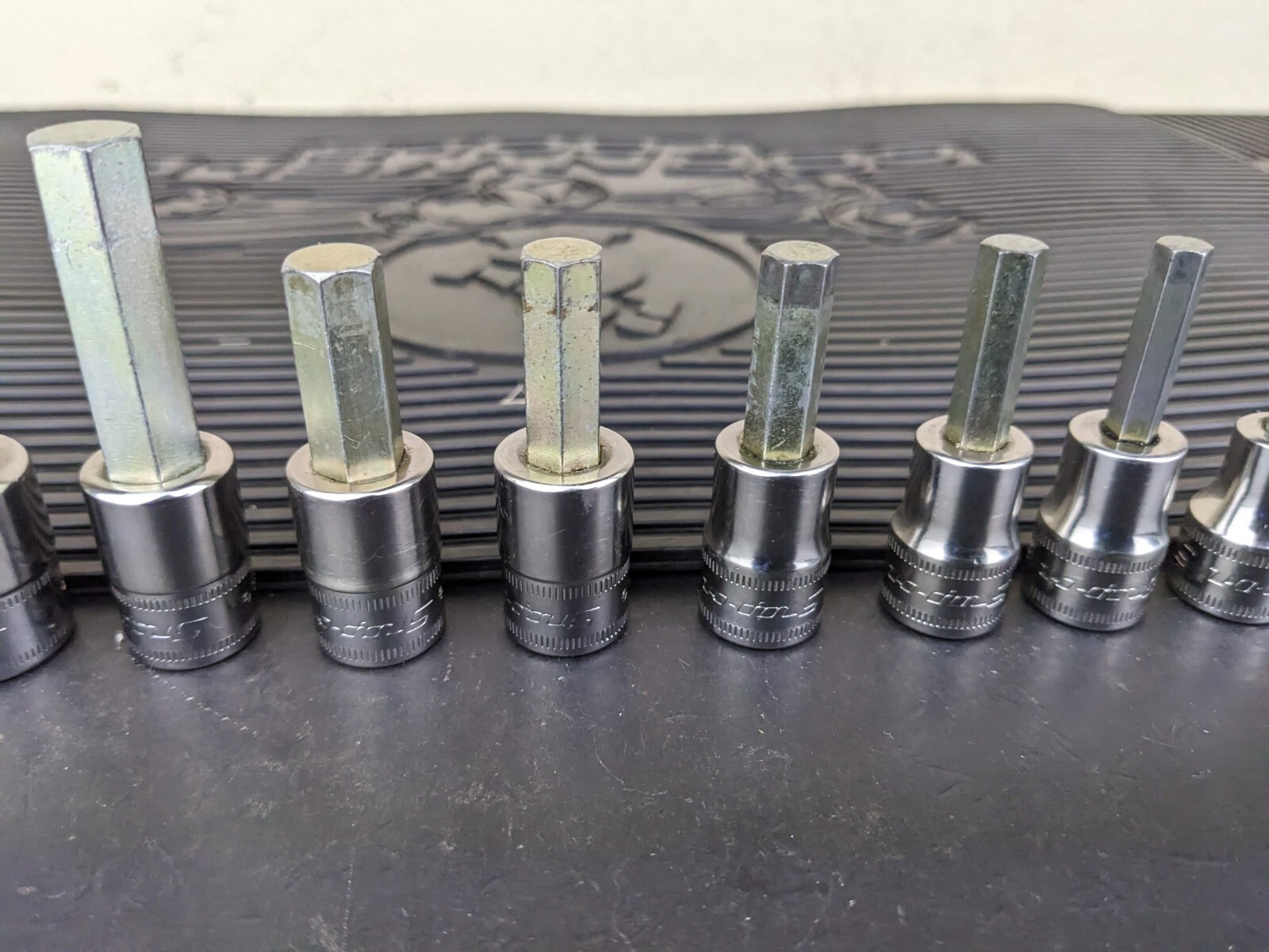 #be222 Snap-On 11pc Metric Hex Allen Socket Set 3/8″ Drive 4mm to 14mm 211EFAMY