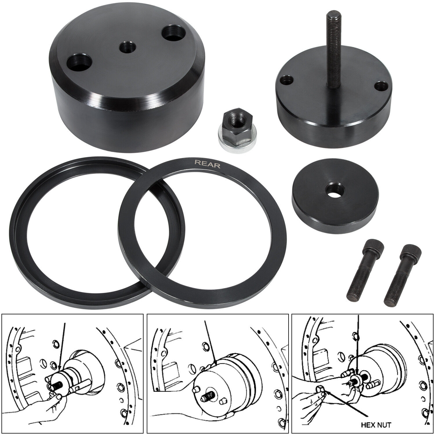For Detroit Diesel Series 60 12.7L 14L Front Rear Crank Seal Installer J-35686-B