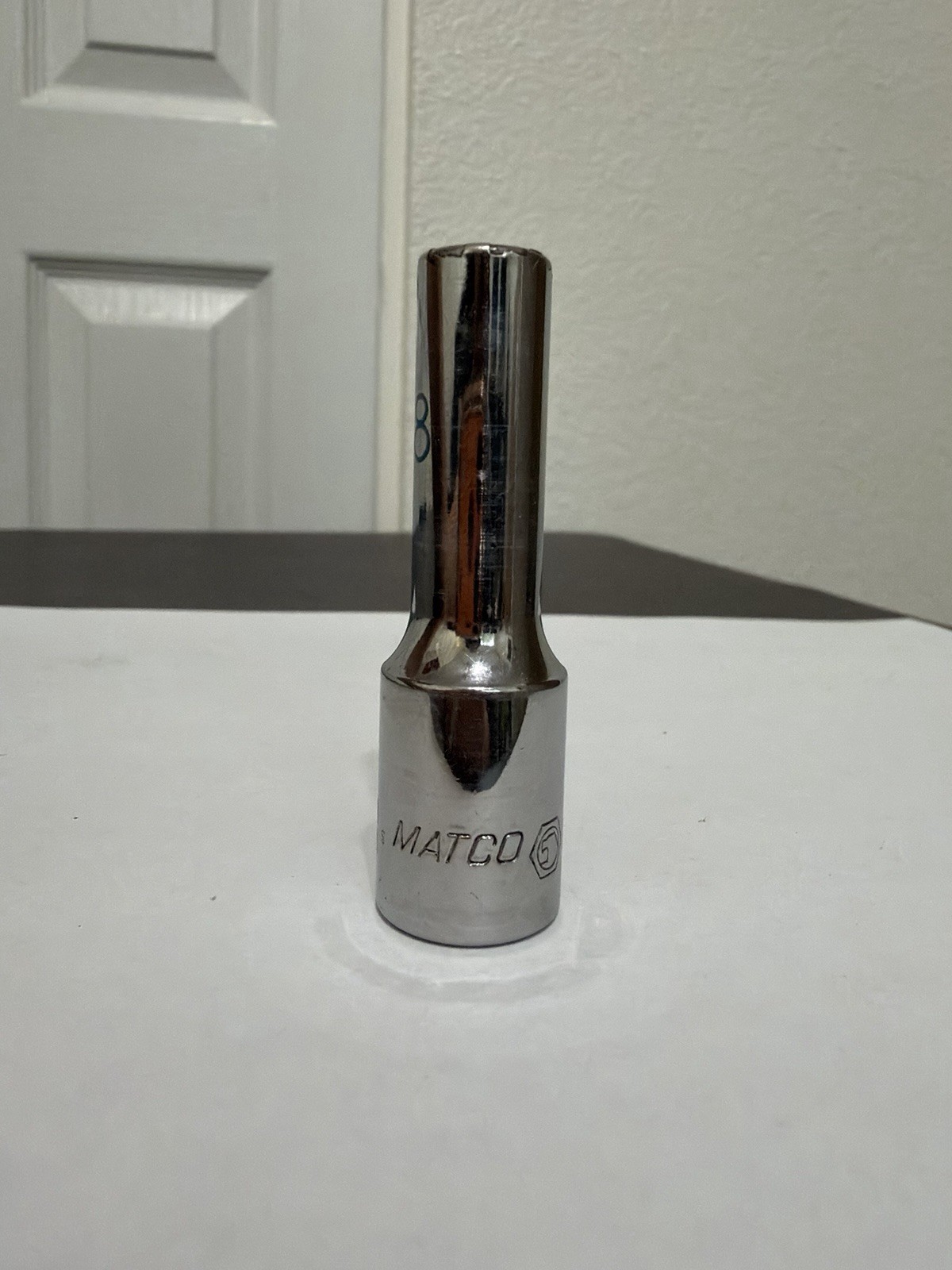 MATCO Tools BD8M6A 3/8″ Drive Metric 8mm Deep 6 Point Chrome Socket
