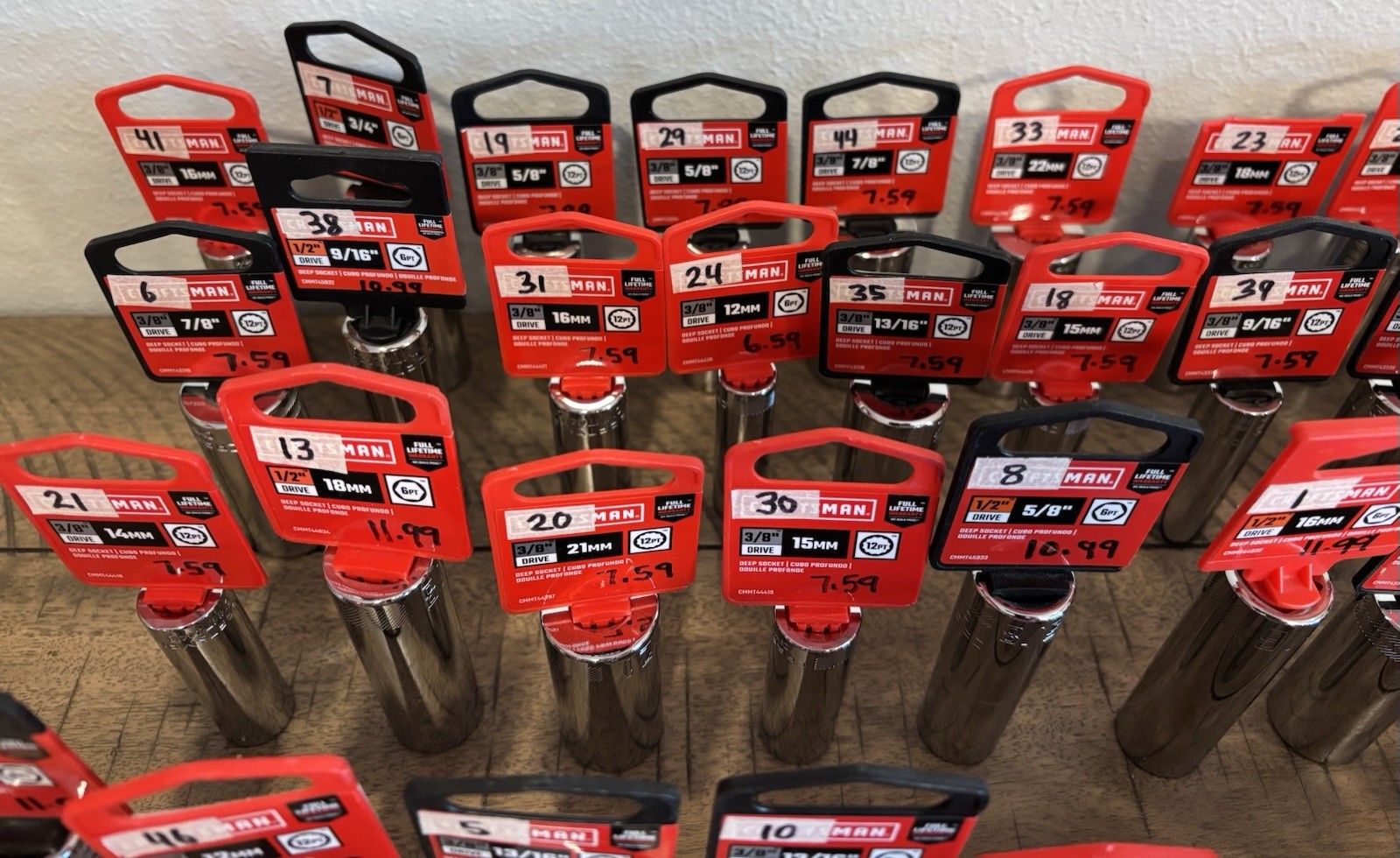 Huge Bulk Lot! 80 Brand New Craftsman Lifetime Warranty Sockets Various Sizes
