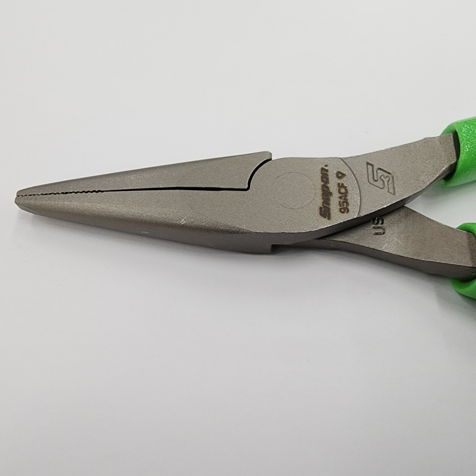Snap-on Tools USA NEW GREEN Soft Grip 6″ Talon Grip Needle Nose Pliers 95ACFG