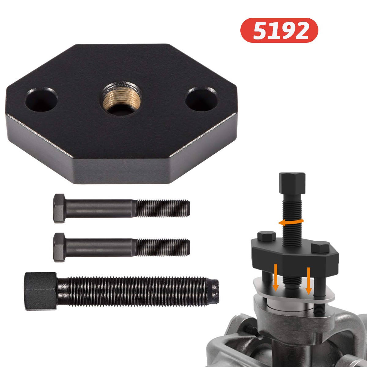 Heavy-Duty Truck 10102 U-Joint Puller & 5192 Bearing Cup Installer for Spicer