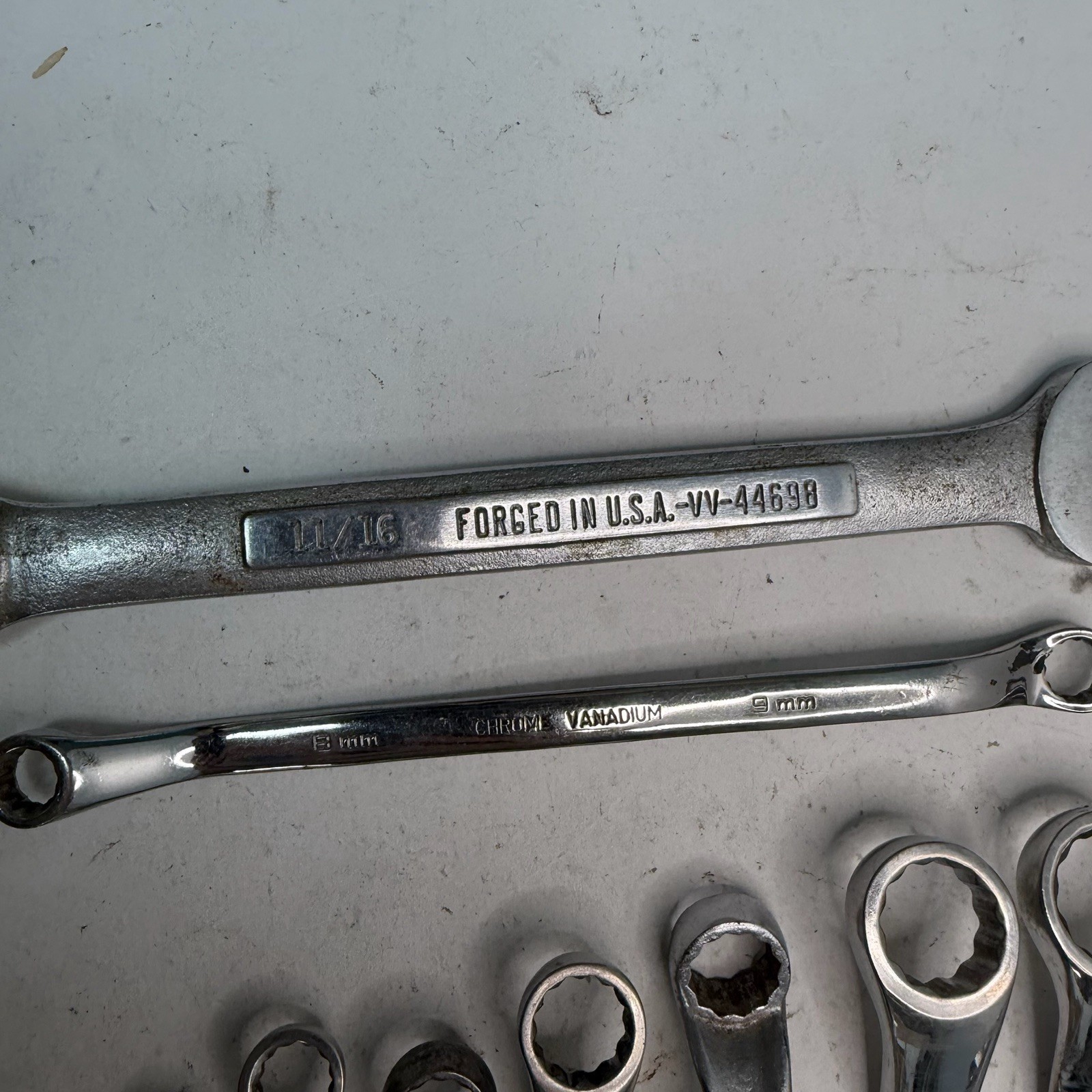 Wrench Lot 23 Piece Mixed Name Set Craftsman Proto S-K Some Made in USA