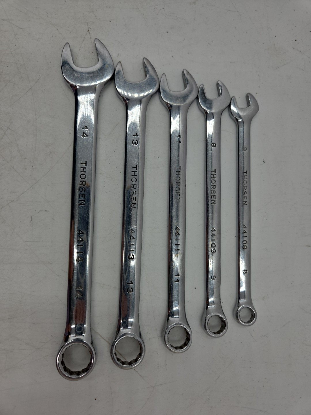 Thorsen 10 Pc. Combo Wrench Set Metric 22, 20, 19, 17, 16, 14, 13, 11, 9 & 8MM