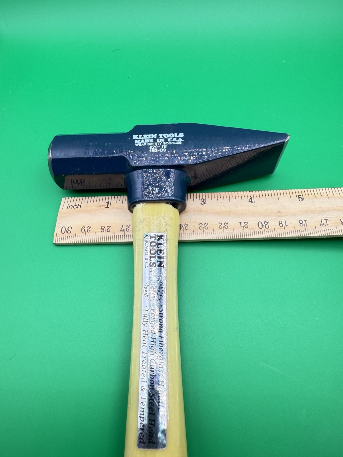 New Klein Setting Hammer 820-16 16oz Fiberglass Handle Excellent Condition USA!!