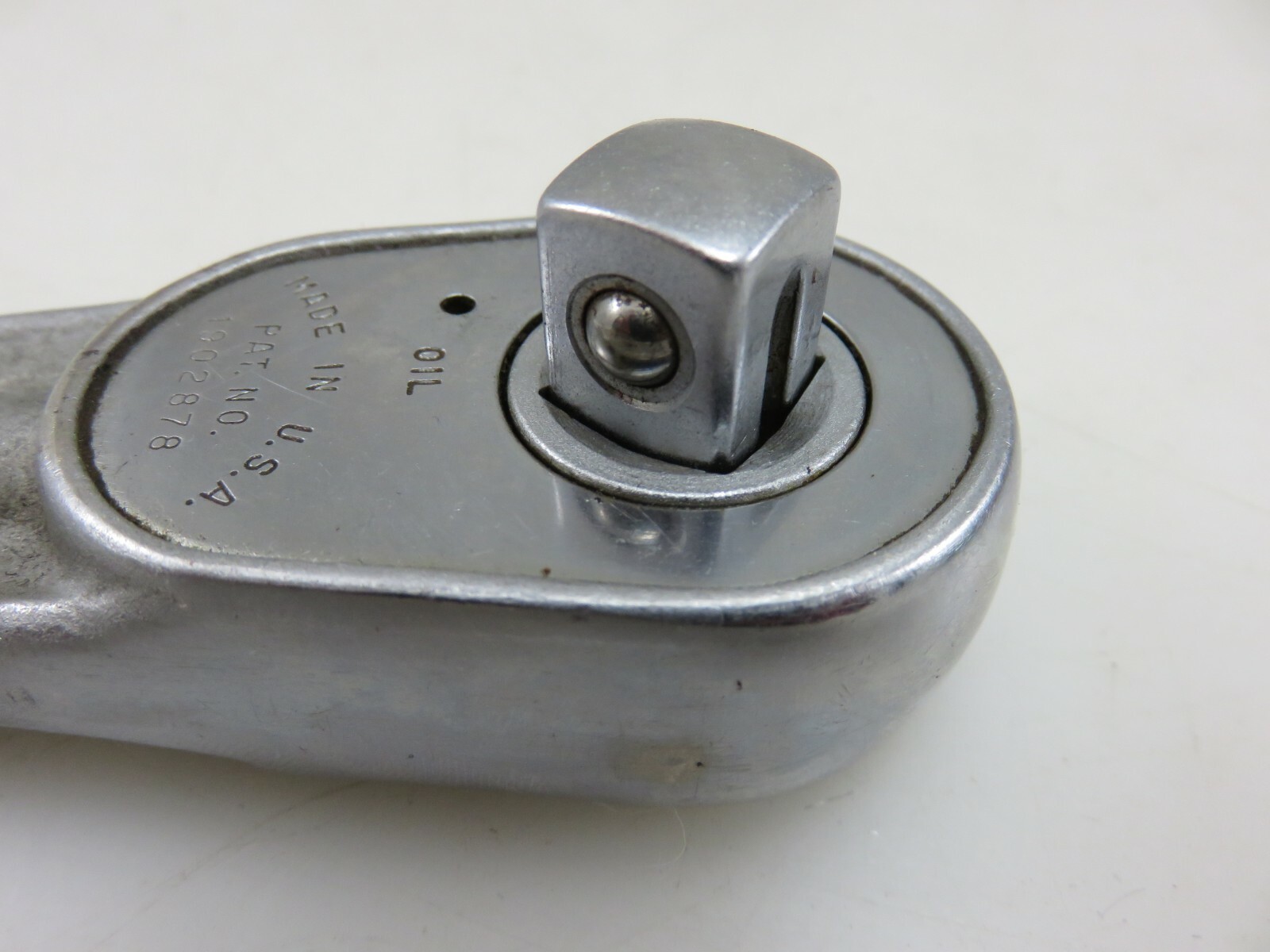 Indestro Super 3202R 1/2″ Dr. Push-Thru Drive Ratchet 9.25″ Long Vintage USA