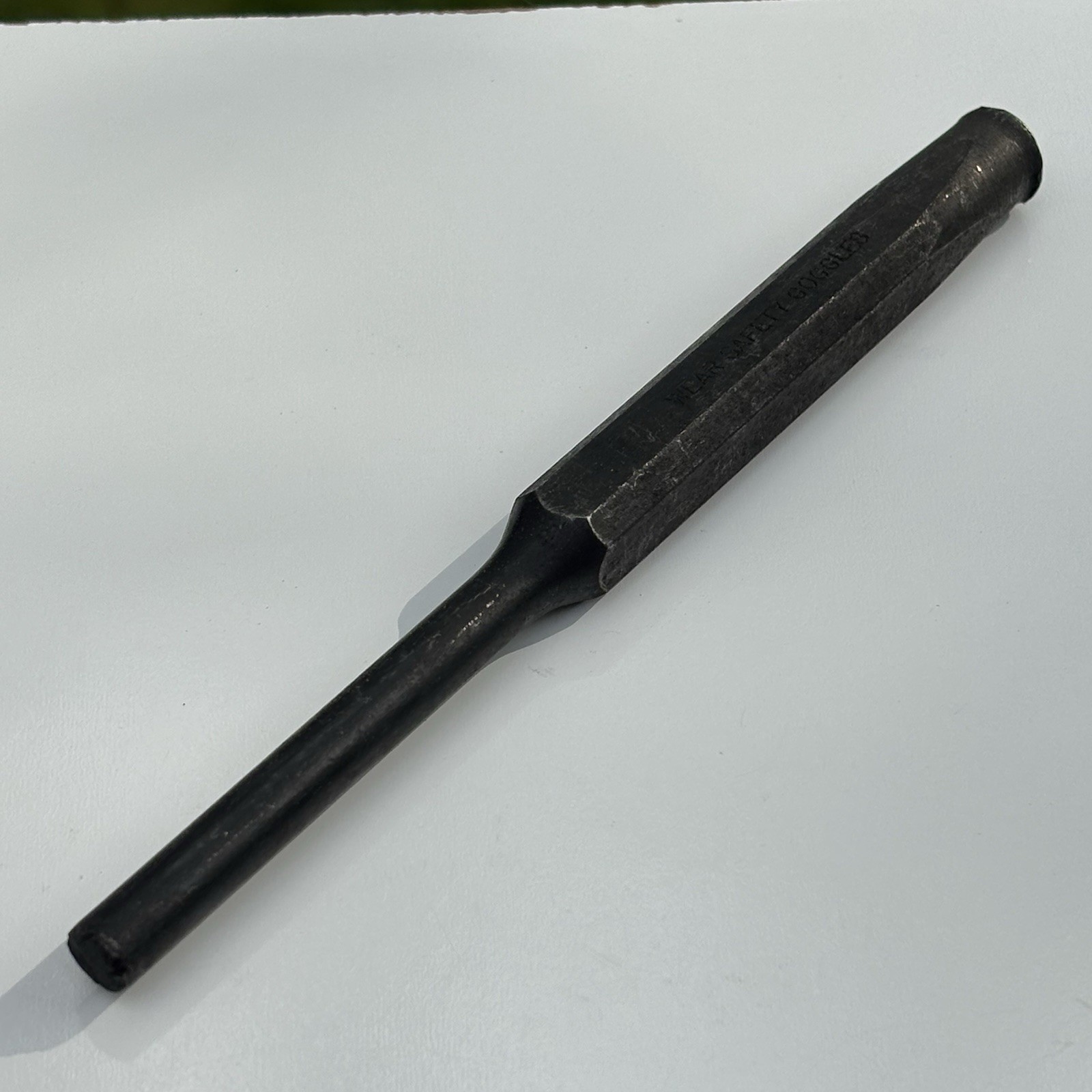 Snap On Tools PPC110 6-1/4 Long Black Oxide Pin Punch 5/16” Round Point USA VTG