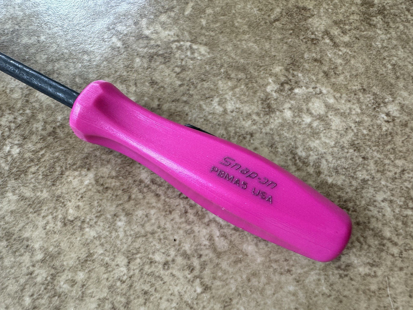 🟣 NEW Snap-On ELECTRIC PINK 90 Degree MINI Pocket Prybar Electric Pink PBMA5