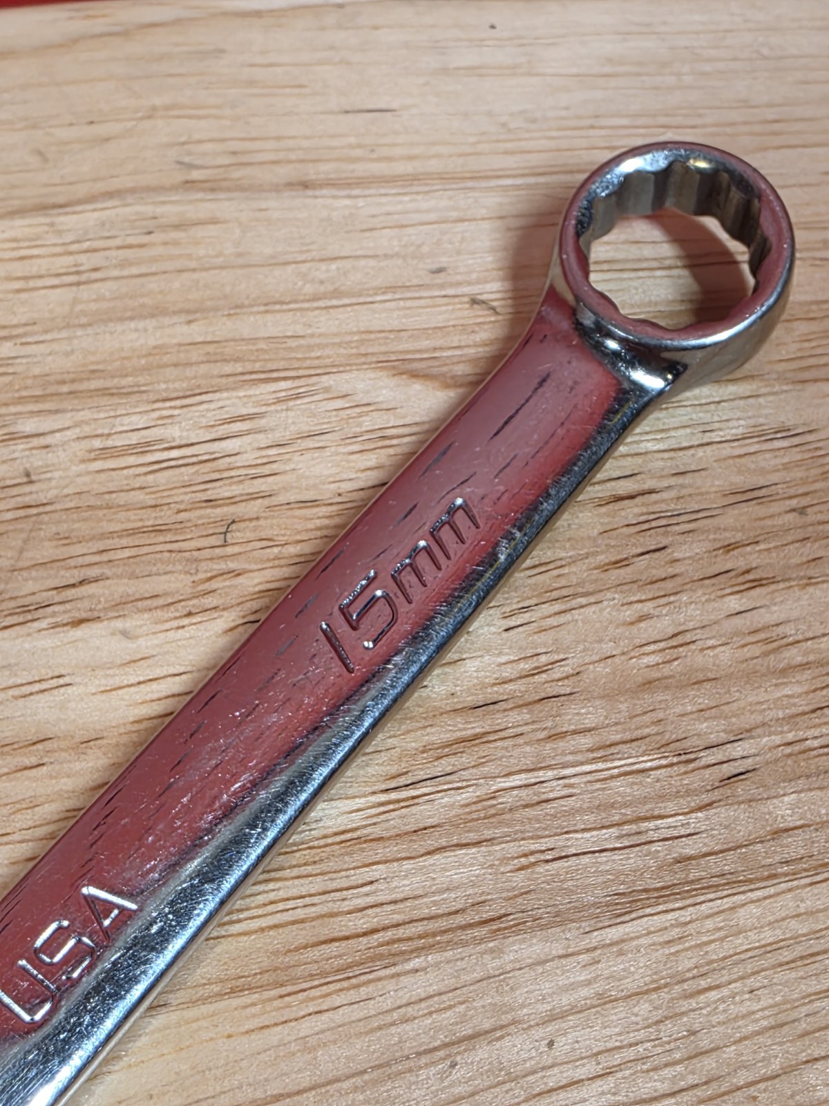 Snap-on Tools SOEXM15 15mm Metric Flank Drive Plus Combination Wrench USA