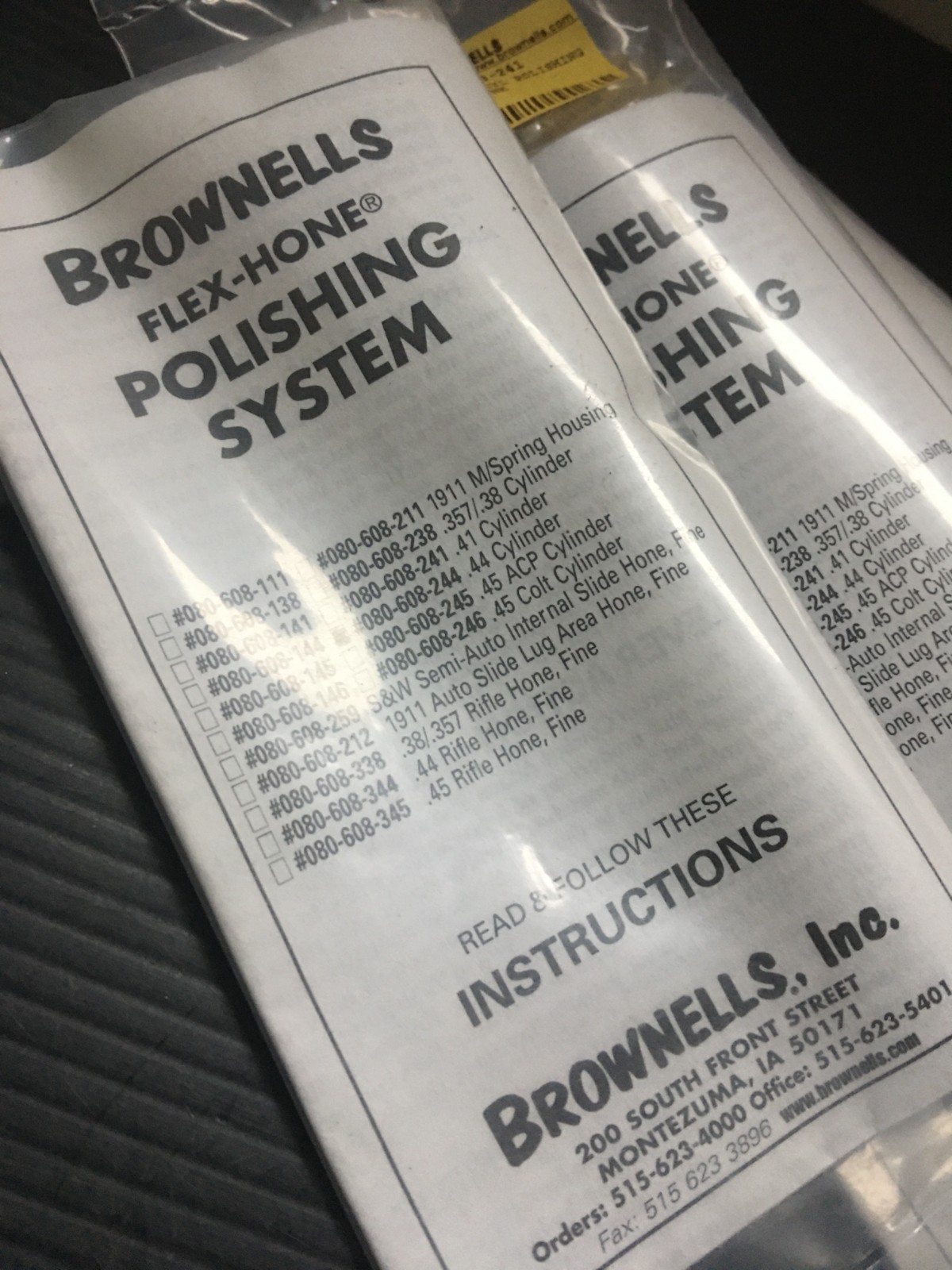 Brownells Fine Polishing Course for 0.44 /0.38/0.357 Caliber Revolver Cylinders.
