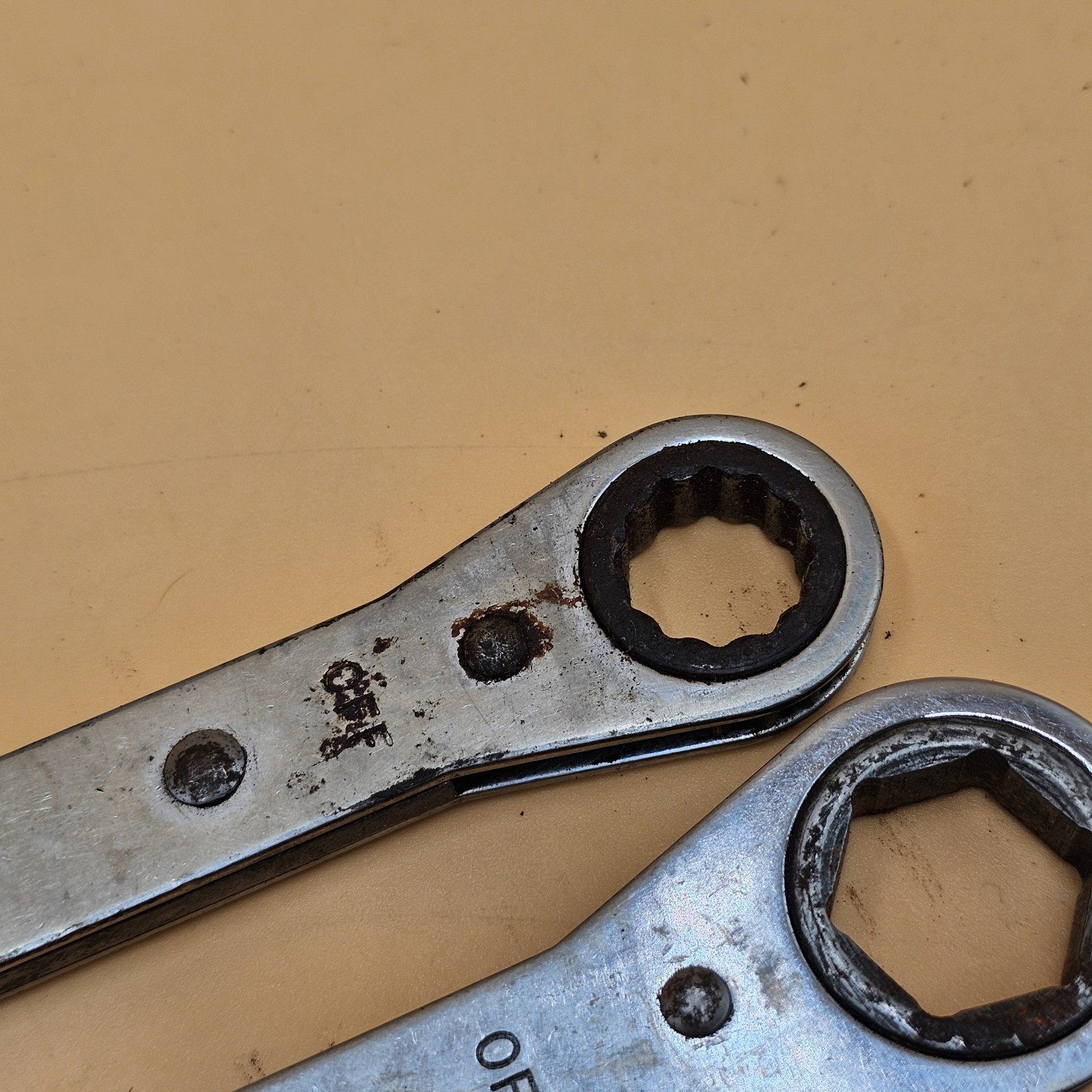 Vintage Snap On Ratcheting Wrench Set Of 3 R1820, R2426S, R-2428