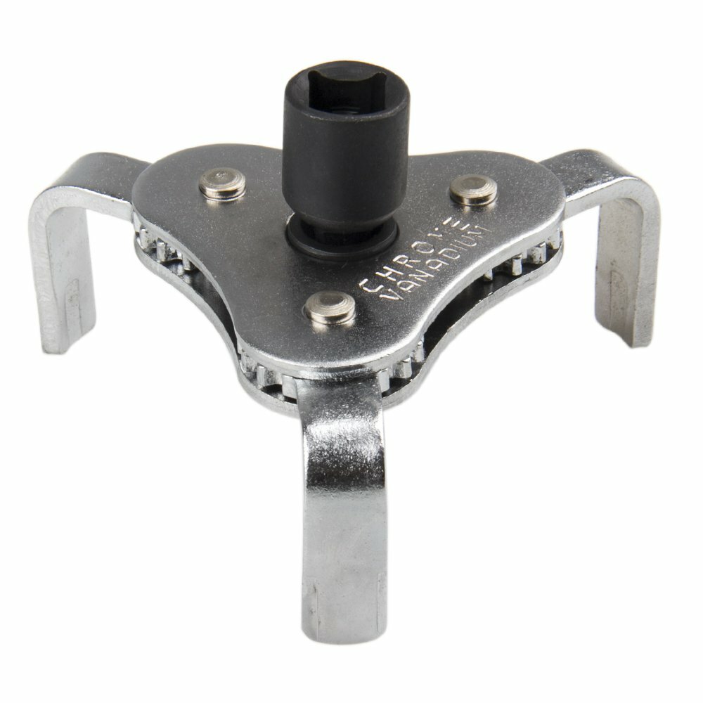 UNIVERSAL TWO WAY OIL FILTER WRENCH REMOVAL TOOL ADJUSTABLE HEAVY DUTY 3 JAW US
