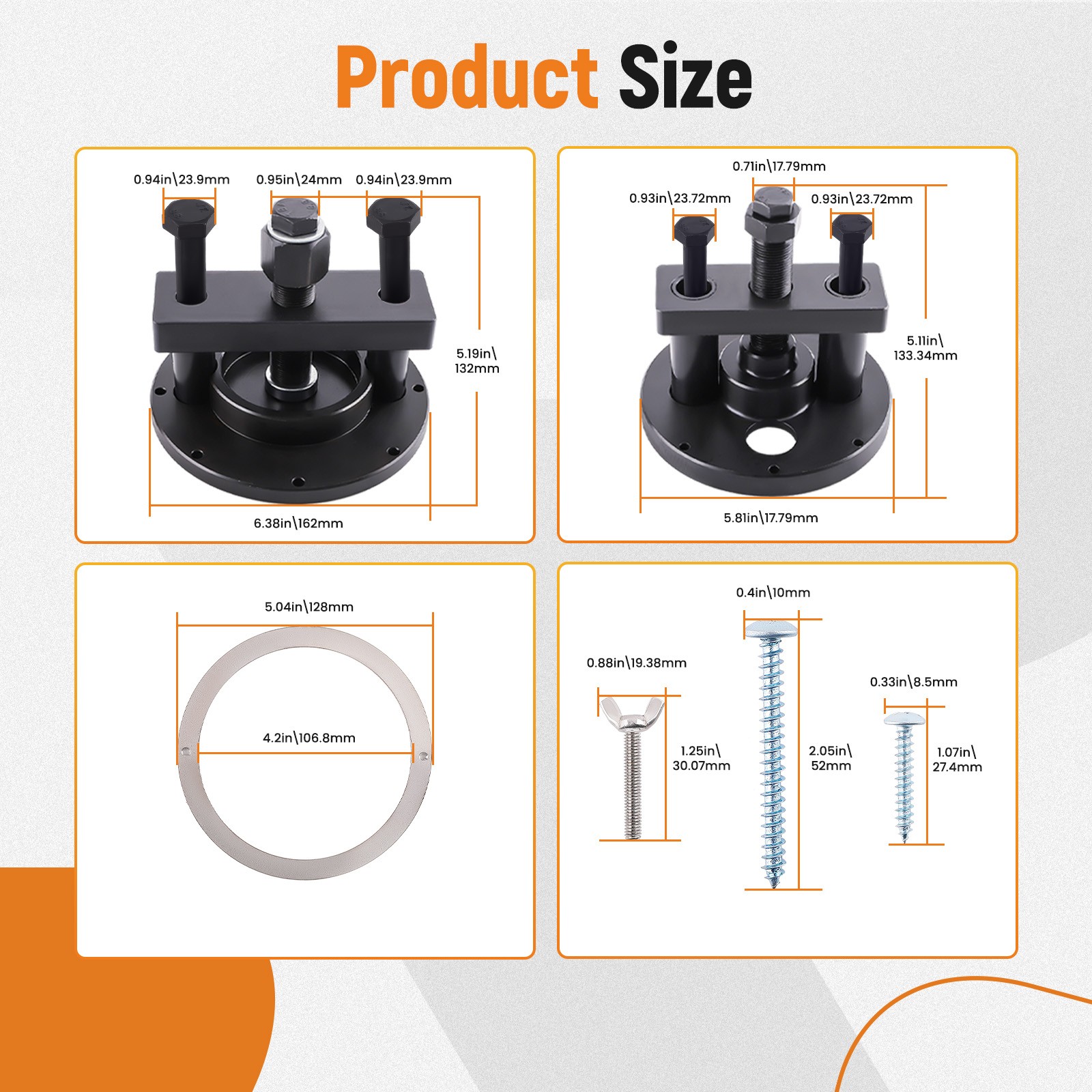 Front Rear Main Oil Seal Remover Kit for Detroit Diesel DD13 DD15 W541589003400