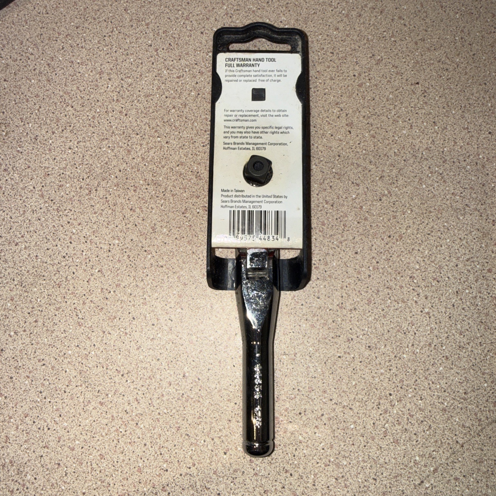 Vntg SEARS Craftsman 3/8″ Dr Stubby Flex Head Full Polish Ratchet VR 44834