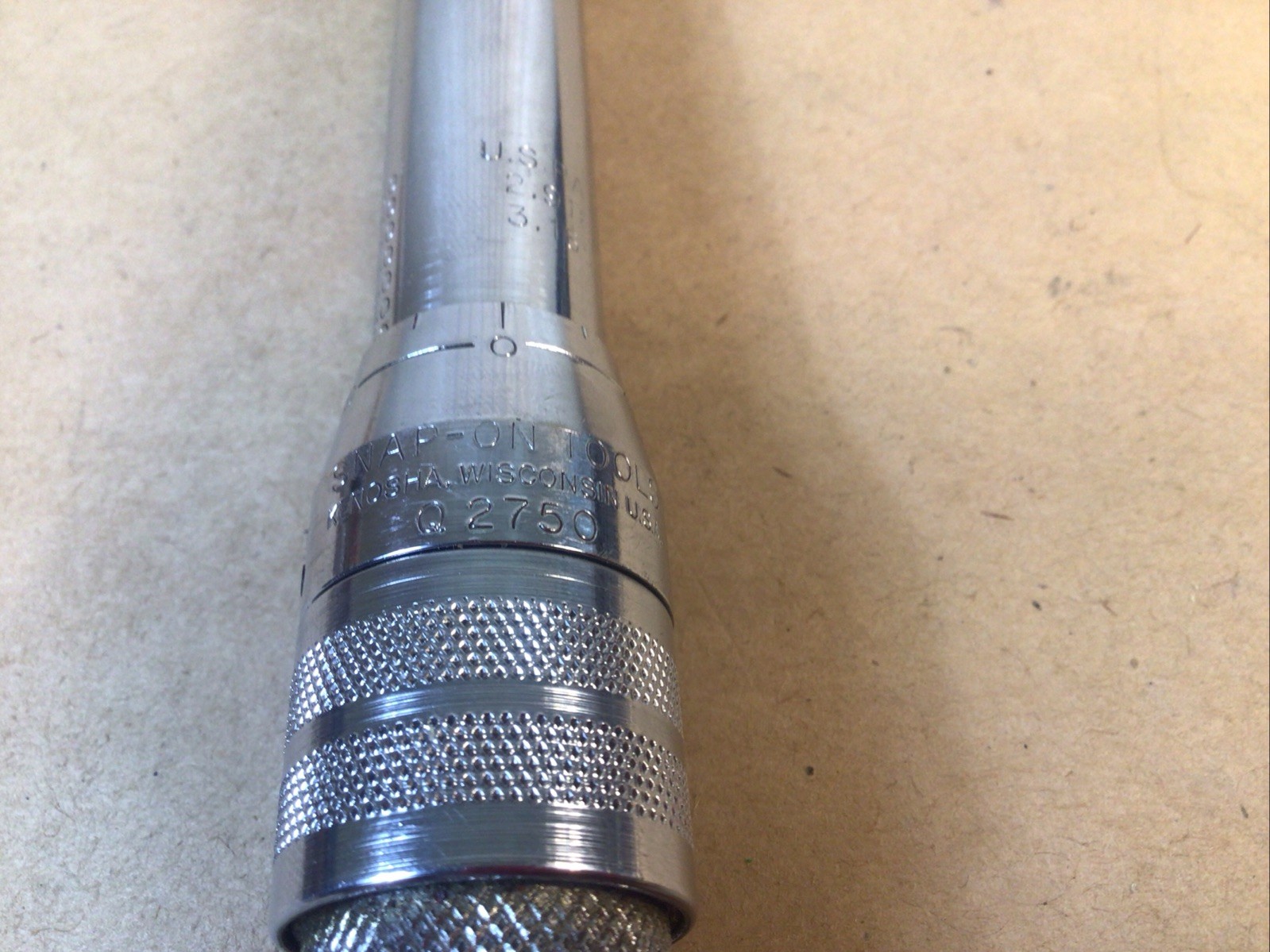 Snap On Tools Q 2750 Torque Wrench 3/8″ Drive / 100-750 Inch Pounds