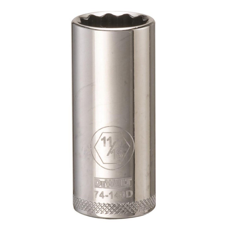 DeWALT DEEP SOCKET 11/16″ (11/16 in) 12 Point 3/8 Drive DWMT74140OSP – Free Ship