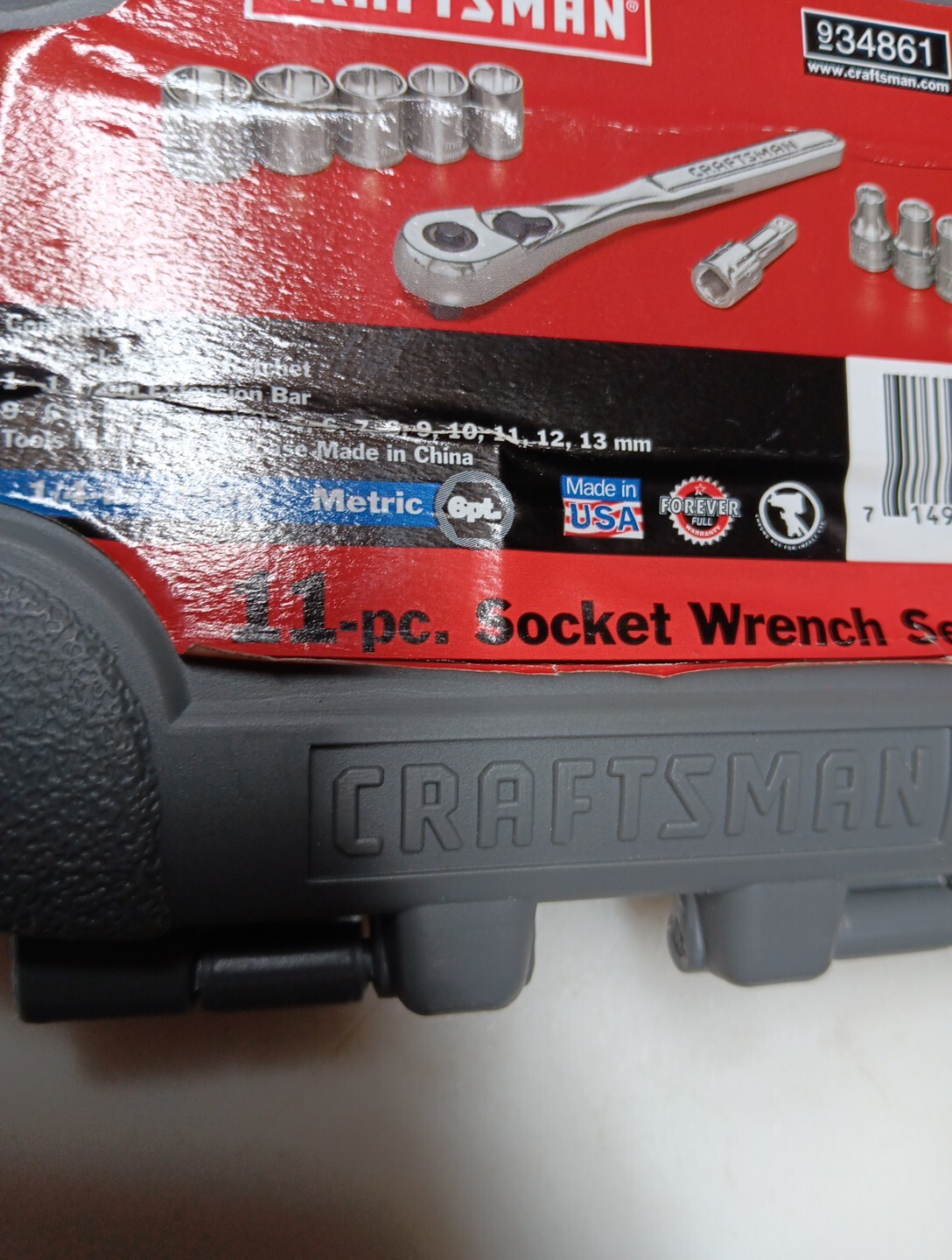 craftsman tool set usa 34861 Metric 1/4 Socket Set