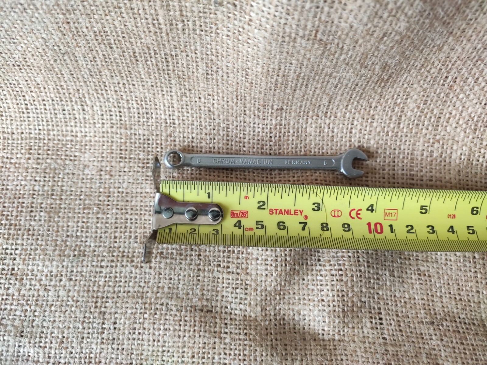 Chrome Vanadium 6mm combination spanner metric mechanics garage German tool NOS