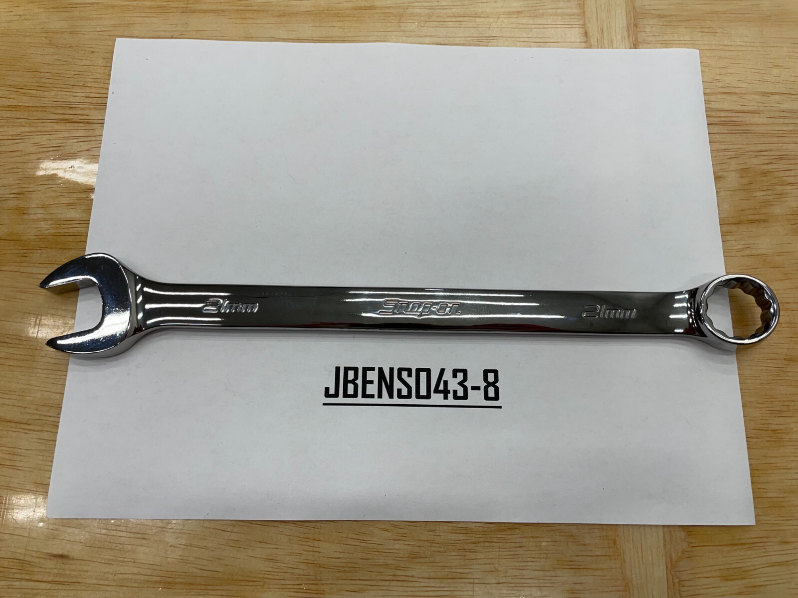 Snap-on Tools USA NEW 21mm Metric 12pt Standard Chrome Combo Wrench OEXM210B