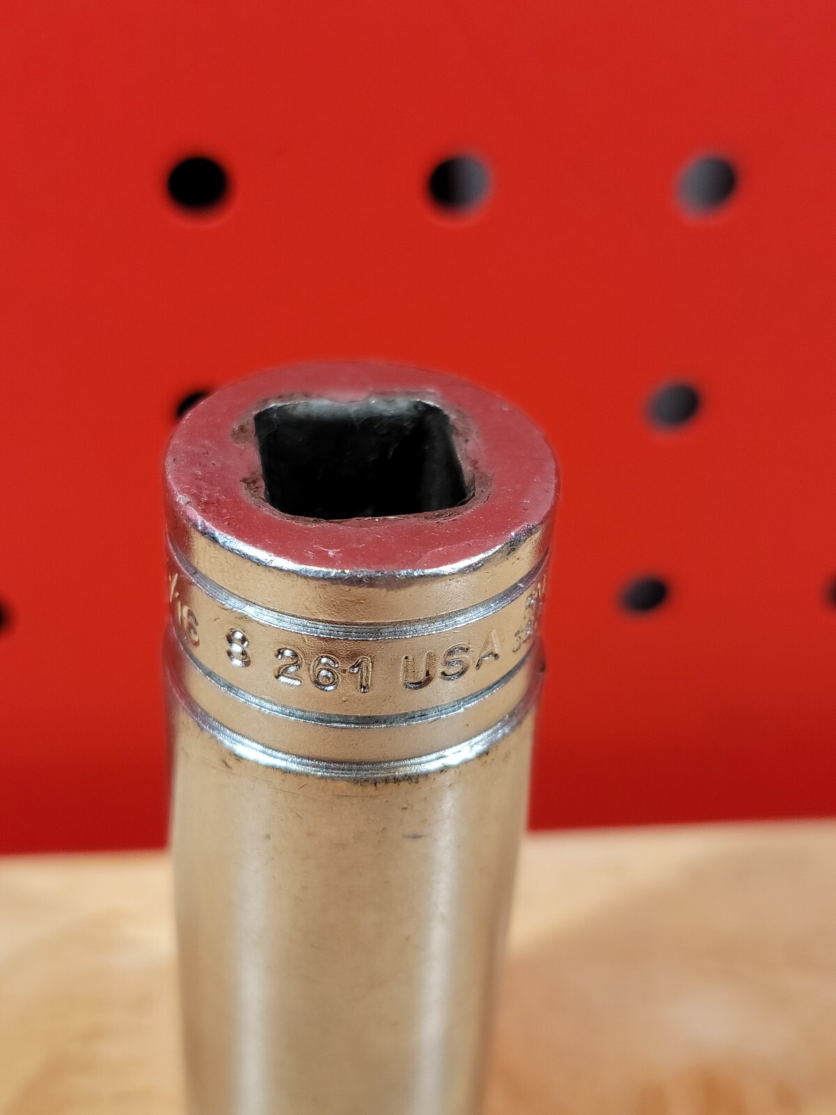 Snap-on Tools S261 13/16″ SAE 1/2″ Drive Deep 12-Point Socket USA
