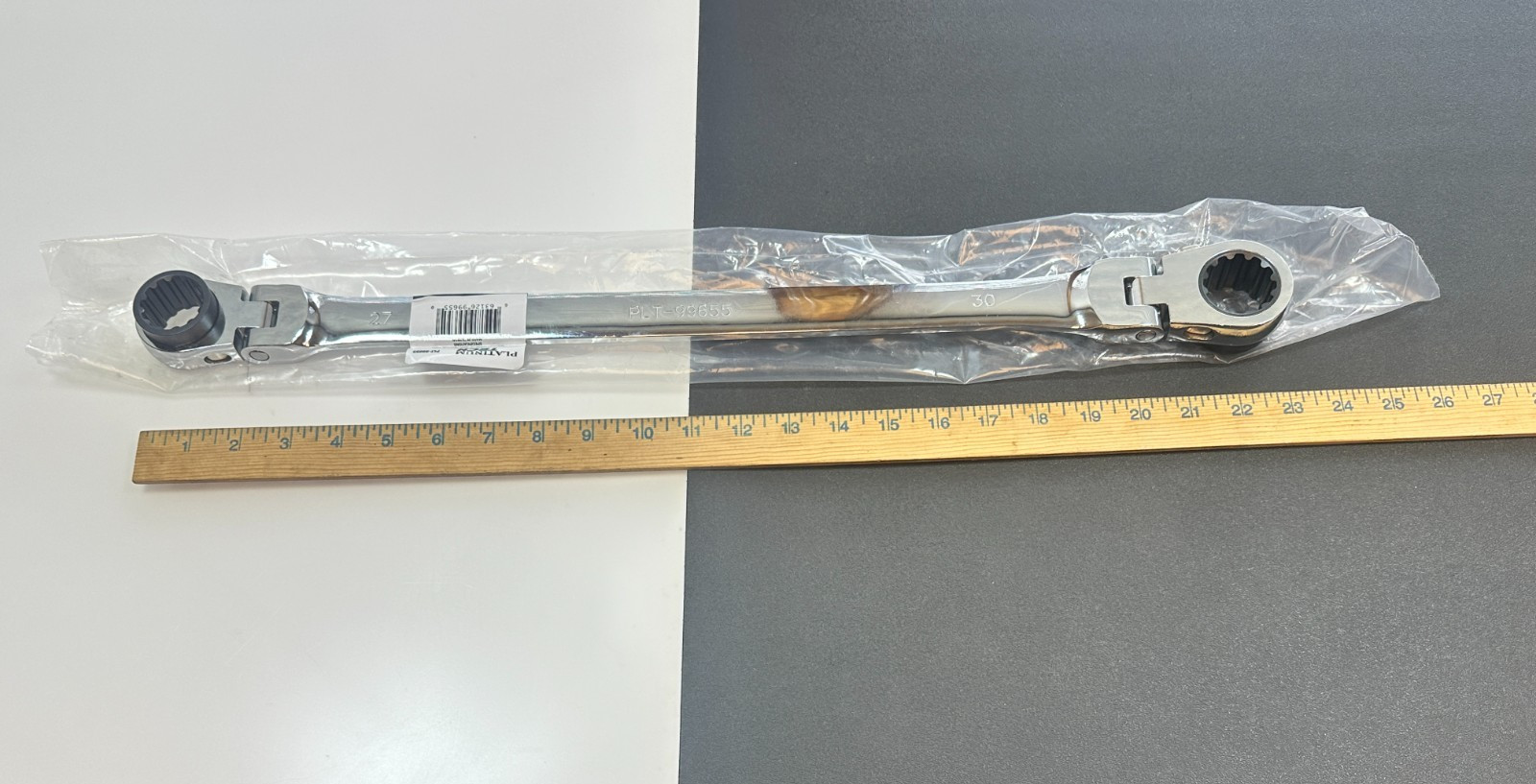 NEW Platinum XL Double Box 27mm x 30mm Reversible Ratcheting Spline Wrench 99655