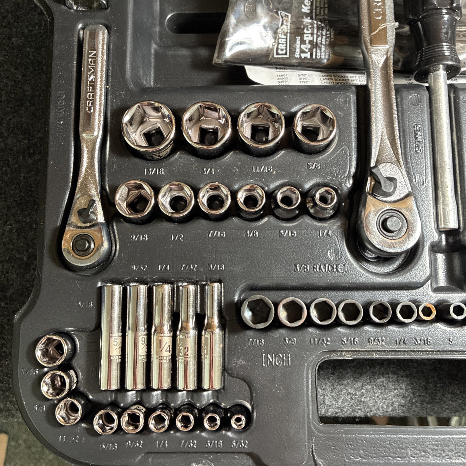 Craftsman USA 95 Piece Mechanic Tool Set with Case No 34095 NOS Easy Read