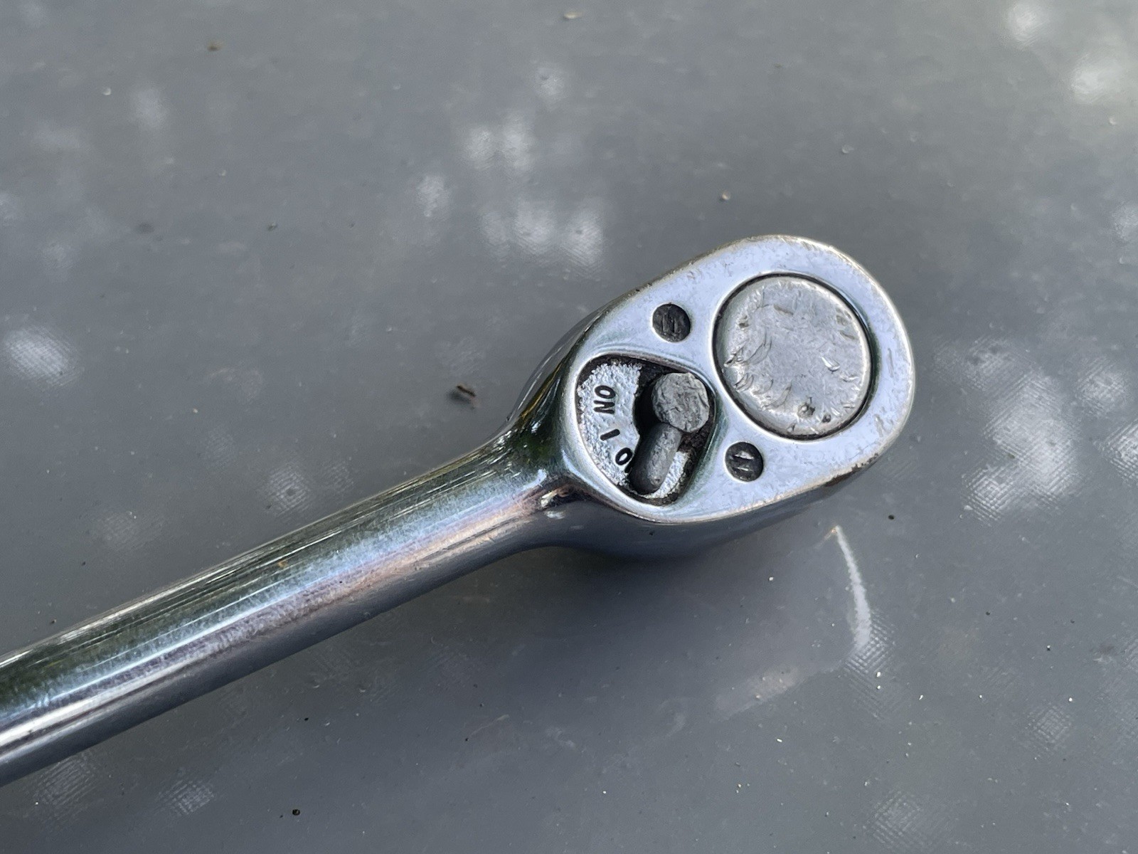 Vintage Snap On 3/8″ Drive 7.5″ Socket Ratchet Model F730 Made in USA