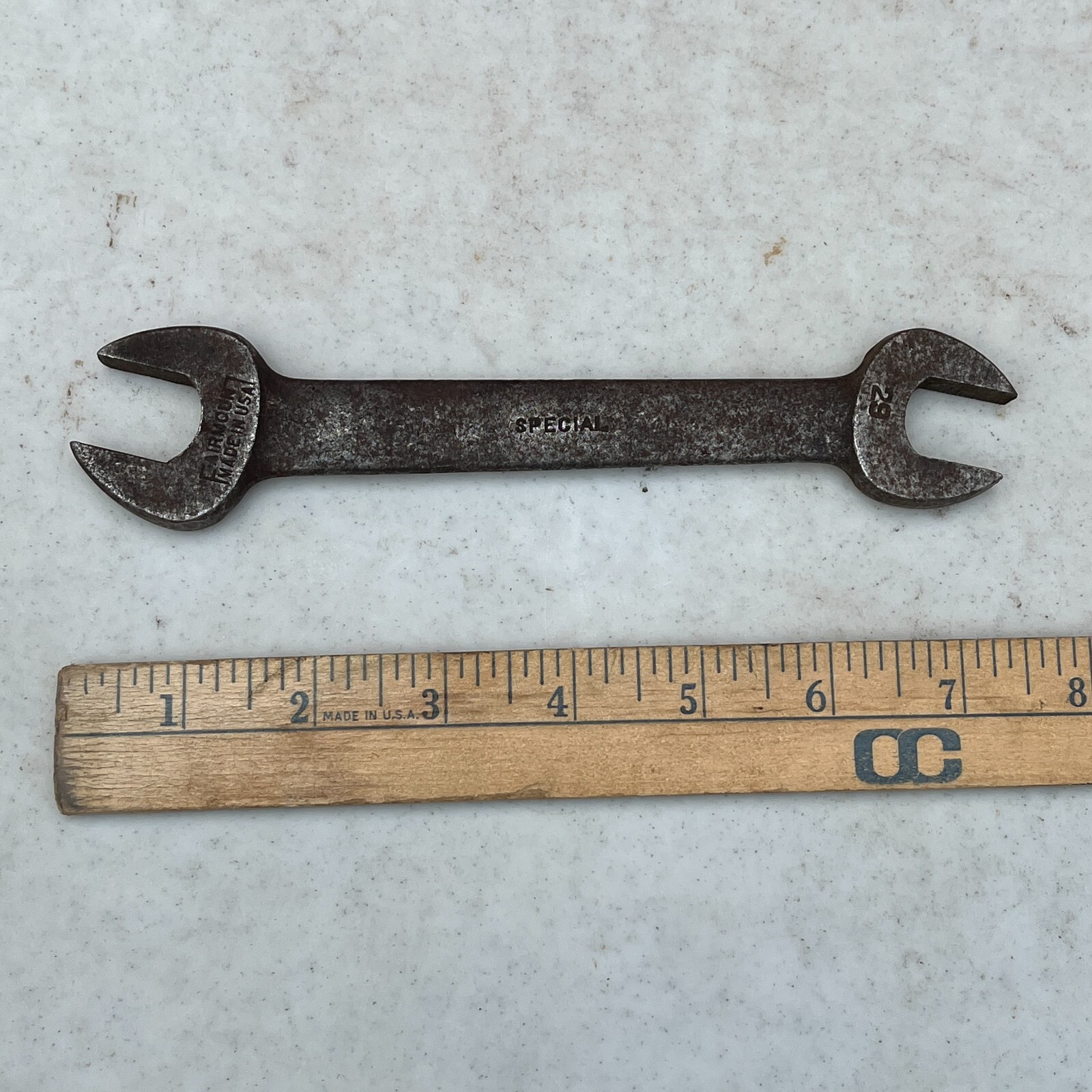 Vintage Fairmount Special 11/16″ & 5/8″ Double Open End Wrench Hand Tools 29