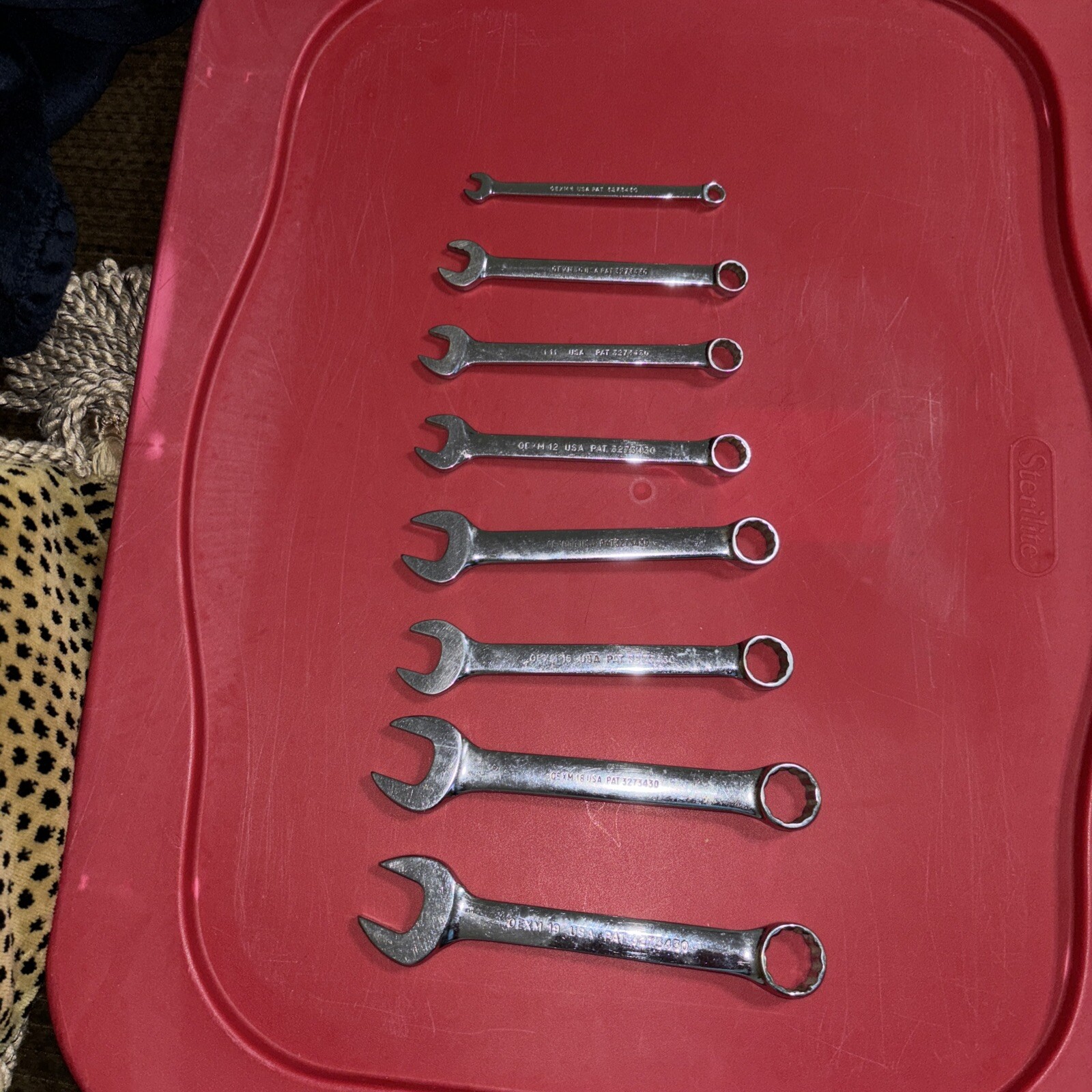 SNAP ON OEXM-SERIES 8-Pc 12-Pt. Metric Flank Drive® Combination Wrench