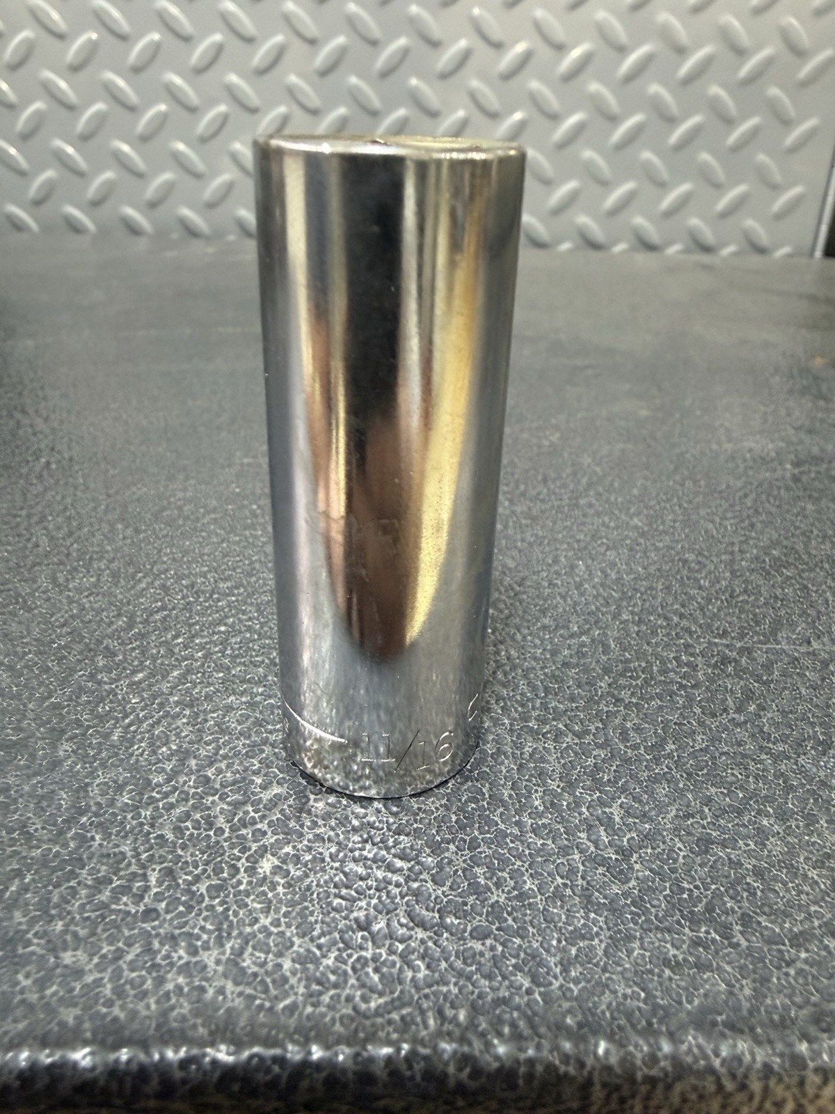 Vtg 11/16″ Craftsman G-Series PN 43336 – 3/8″ Drive 6-Point Deep Socket USA Made