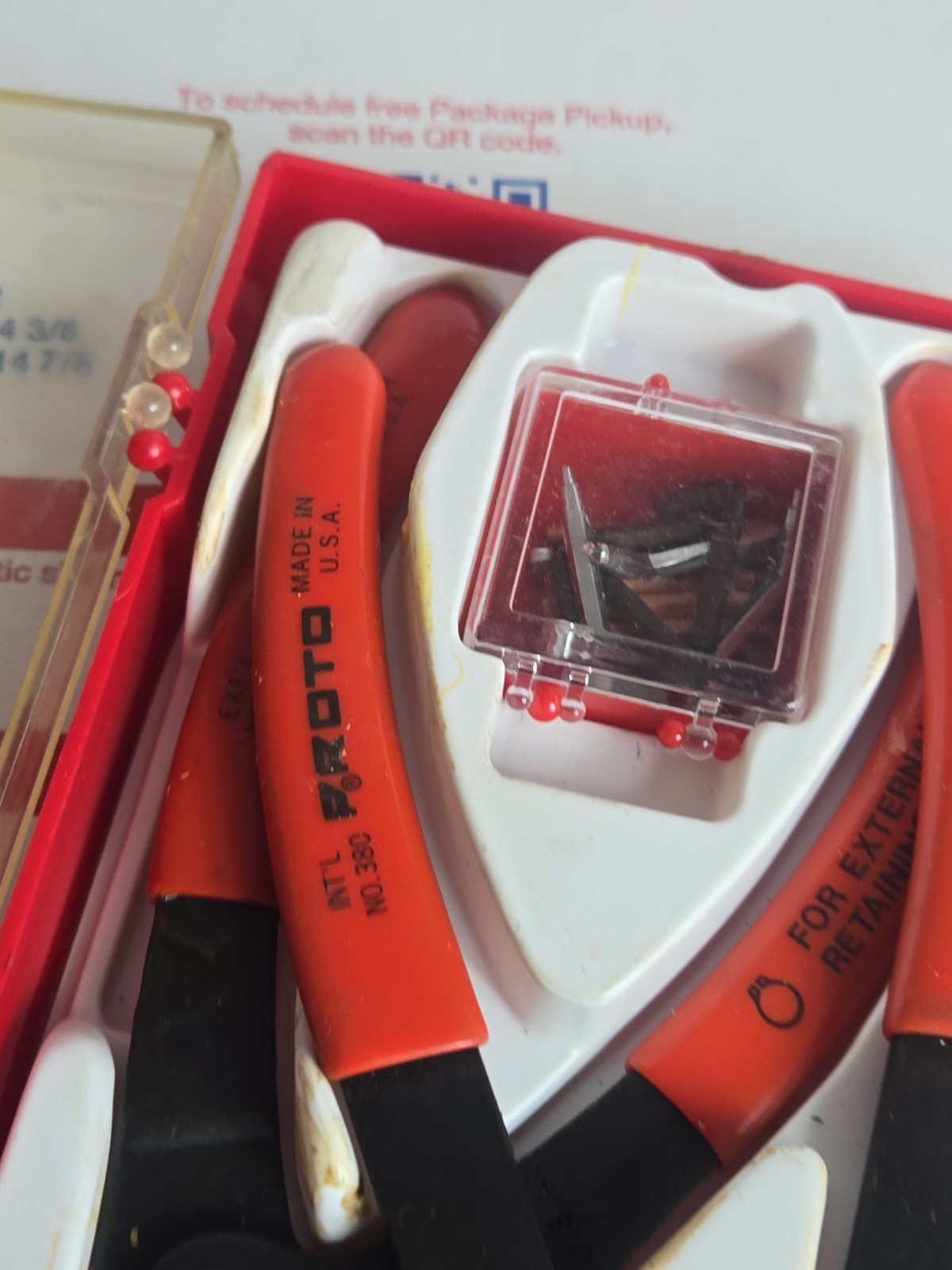 Proto Tools No.380 Retaining Ring Pliers Set Internal & External Made in USA