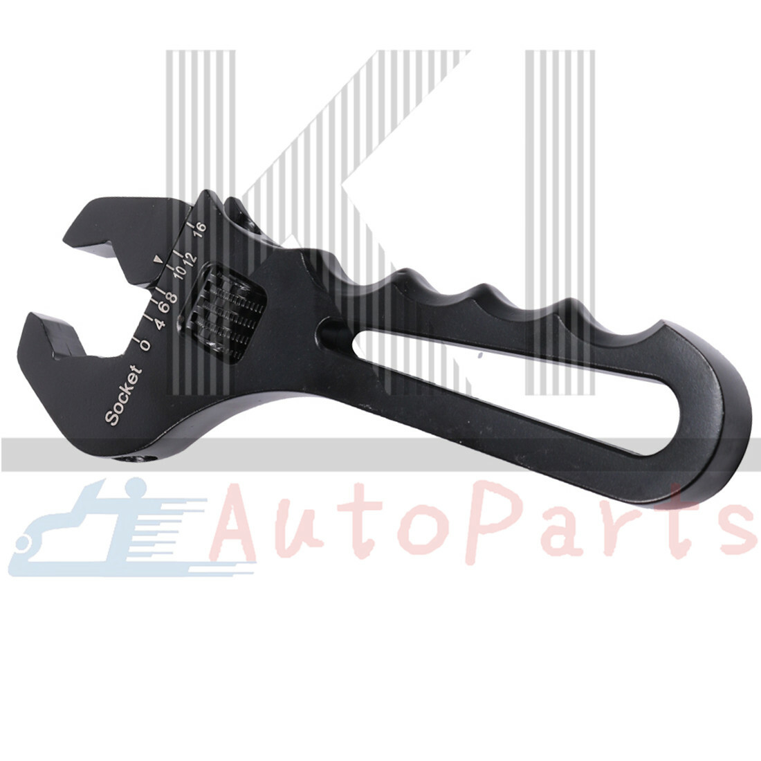 Black Aluminum 3AN-16AN Adjustable Wrench For Hose End Fitting Tool Spanner
