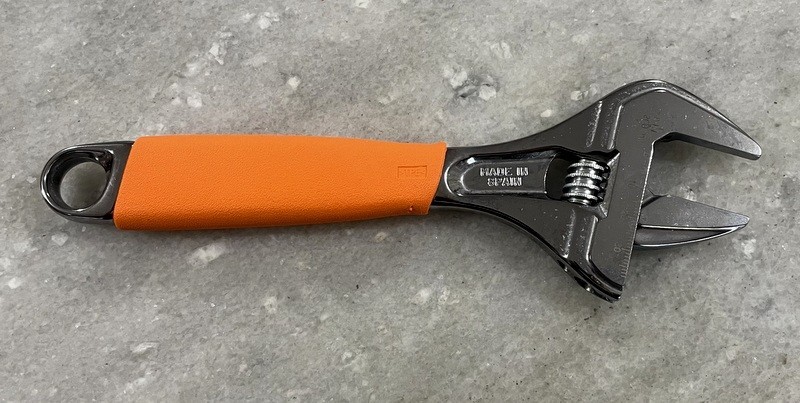 NEW Snap-On Orange 8» SLIM ADJUSTABLE WRENCH Smooth Jaw ADHWS8O