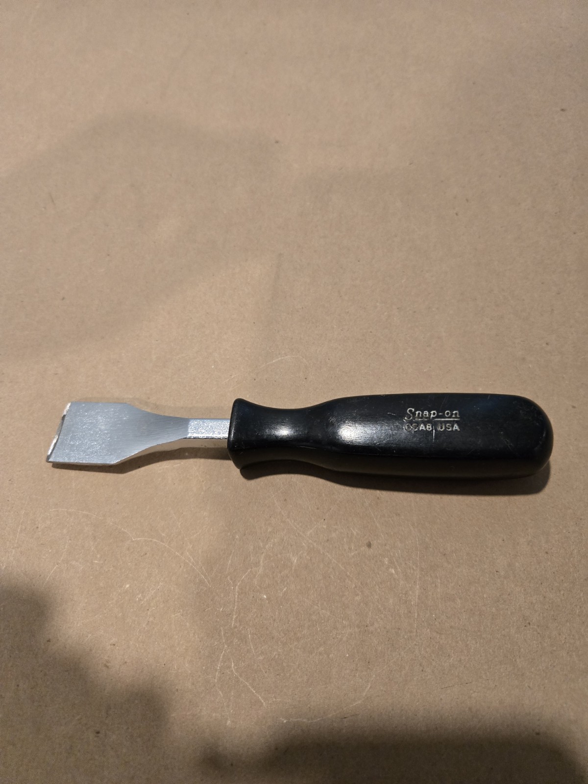 Snap On 7-1/4″ Long Ridgid Carbon Scraper Black Hard Handle USA Read Ad CSA8