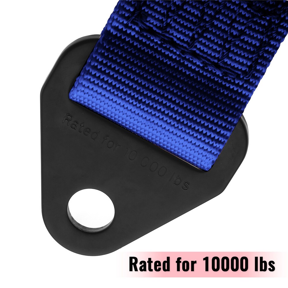 BLUE 10000lb Limit Straps Shock Suspension 10″ 12″ 14″ 16″ 18″ 20″ 22″ 24″ 26″